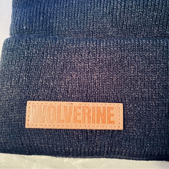 Wolverine Acrylic Rib Knit Watch Hat Black - Picture 2 of 4